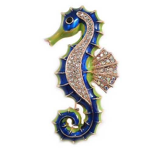 Bright green blue enamel - blue,