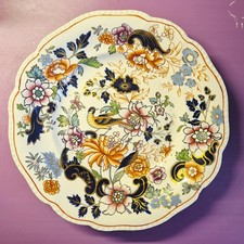 6 Antique Ironstone Oriental-style Exotic Bird plates Pattern No.122.   Mason's?