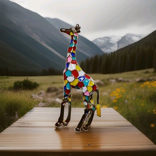 Beautiful giraffe brooch pin - beautiful,