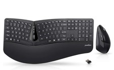 Perixx Periduo 605, Wireless Ergonomic Split Keyboard and Vertical Mouse Combo,
