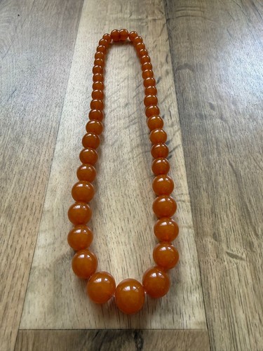 Vintage baltic amber necklace - baltic,