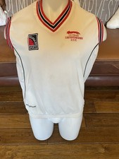 Leicestershire County Cricket Club Match Worn Player Issue Tank Top Sweater