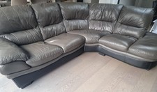 DFS leather corner sofa in