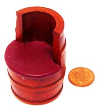 Dolls House Wooden Barrel