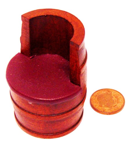 Dolls house wooden barrel - wooden,