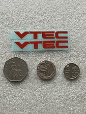 HONDA CIVIC TYPE R FN2 FK2 FK8 FL5 mini  nickel vtec  graphic x2 red