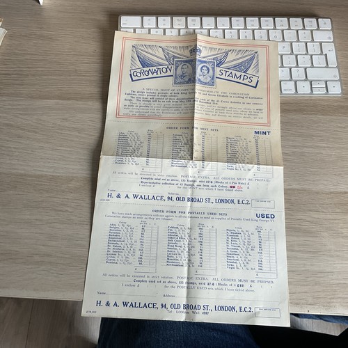 Rare 1937 order form for - rare,