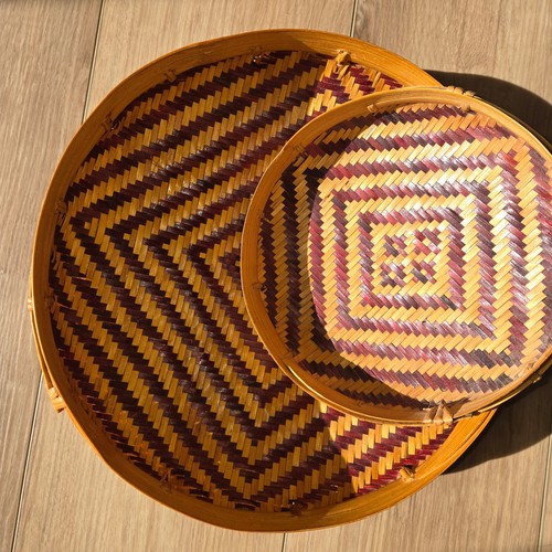 Vintage woven bamboo - vintage, winnowing