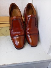 Barker of Earls Barton Dark HoneyLeather Shoes, Vintage Size  6E Made in England