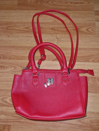 Atmosphere red faux - red, leather