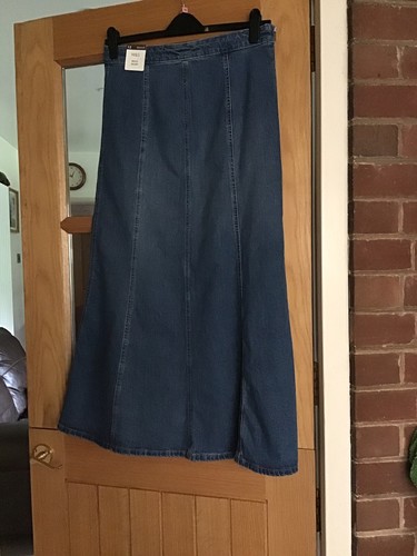 Maxi denim skirt size - s,