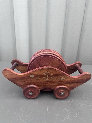 Indian sheesham wood coaster - wood,