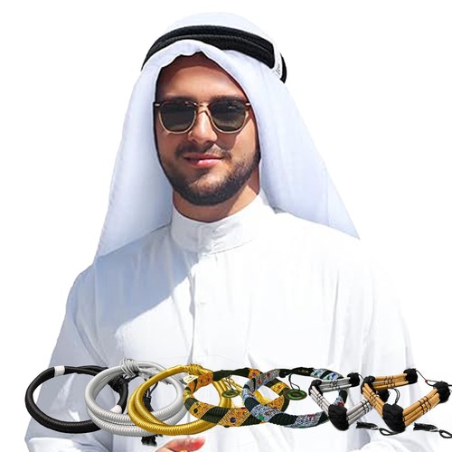 Arabian black igal head - black, egal