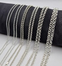 Sterling Silver Belcher Chain Necklace - 16" 18" 20" 22" 24" 26" 30"