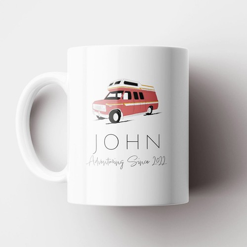 Personalised mug camper van - mug,