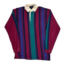 Gant Striped Rugby Shirt - Medium Blue Cotton