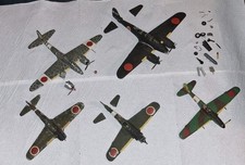 Five Revell 1/72 Japanese