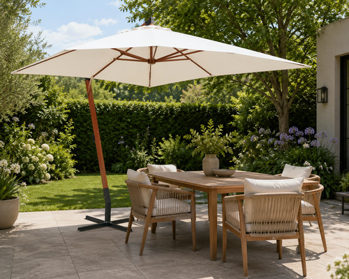 Garden parasol wooden - m,