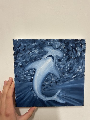 Hammerhead shark sea painting - sea,