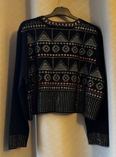New ZARA Embelished Jumper Knitwear Size Small