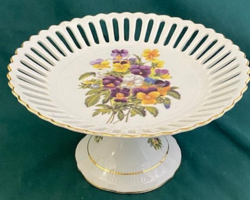 Cake plate pedestal stand - cake,