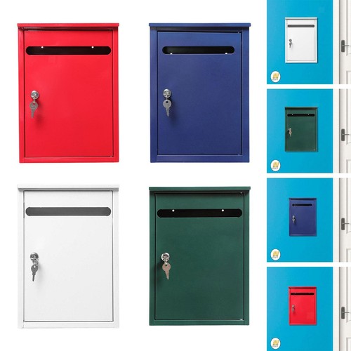 Metal post box wall mount - box,