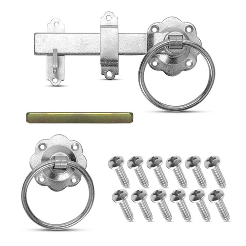 150mm galvanised ring gate - 6"/150mm,