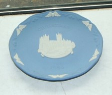 Wedgwood Blue Jasper Plate Christmas Plates  1986 Canterbury Cathedral