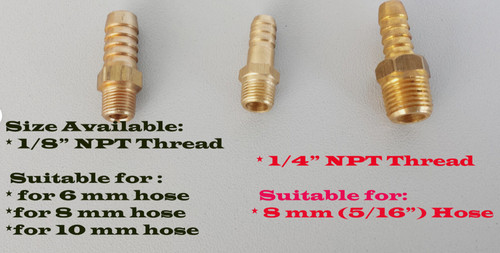 Brass straight oil - pump, fuel