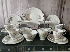 Vintage 1950s Royal Albert Flower of The Month Afternoon Tea Set