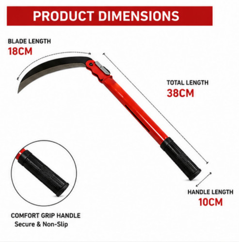 Mini garden sickle mattock - sickle,