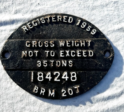 Vintage cast iron railway sign - railway,