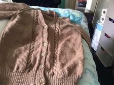 Hand Knitted Cardigan. Small Woman Or Teenage