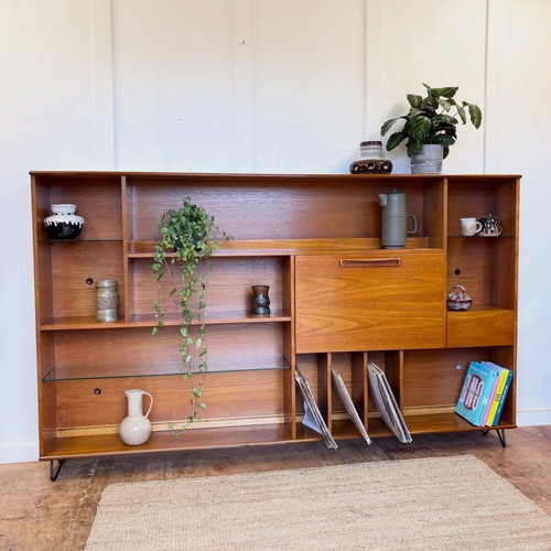 Vintage teak shelving - vintage,