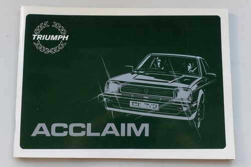 Triumph acclaim owners - triumph,