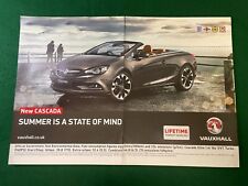 VAUXHALL NEW CASCADA ELITE VVT TURBO ADVERT A4 FILE XB