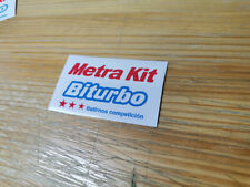 Metrakit Biturbo Decal Set