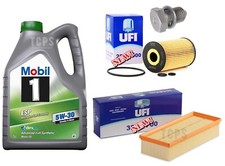 FOR VW GOLF 1.6 1.9 2.0 TDI MK6 UFI SERVICE KIT UFI FILTERS AIR OIL 5L MOBIL