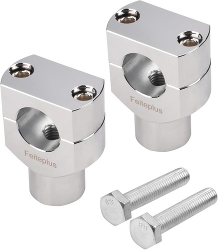 Round handlebar bar risers - round,
