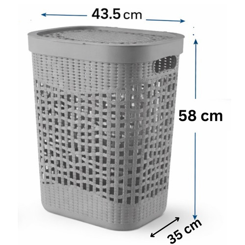 Circular plastic laundry bin - laundry,