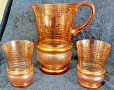 Vintage European Amber Glass