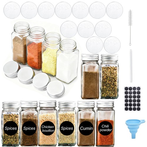 Glass spice jars - spice,