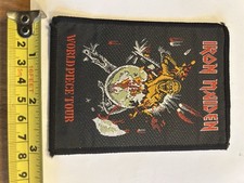Iron Maiden Original Vintage World Piece Tour Patch 1980s Unused Rare
