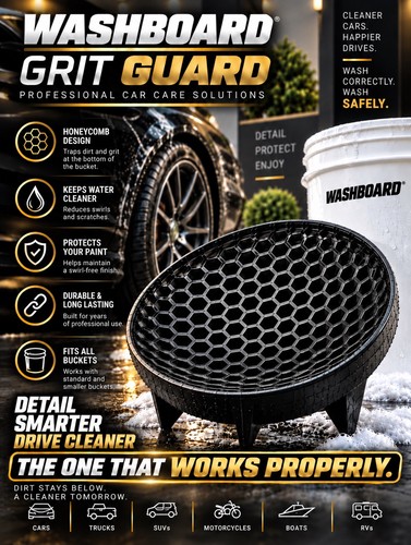 Car wash bucket grit guard - wash,