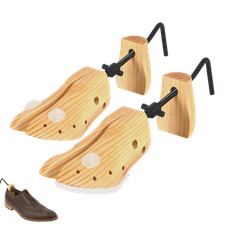 Shoe Trees Wood Stretchers x2 Mens Wooden Shaper Bunion Blister Corn