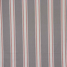 French Ticking Natural Cotton A5 Stripe Beige/Red for Curtains Upholstery Crafts