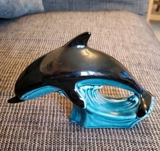 Poole Pottery Dolphin Figure Ceramic England 6.5"