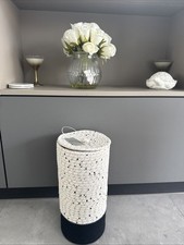 Next Mono Toilet Roll Storage/bathroom Black Cream Tissue Holder Stand Rack Gift