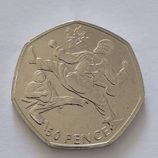 Taekwondo 50p Fifty Pence Coin