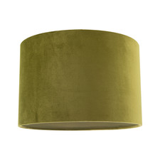 Soft Velvet Olive Green Fabric Round Lamp Shade for Table or Pendant by Happy...